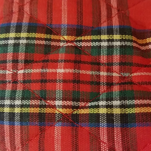 Newborn Red Plaid Dearfoams Booties - Picture 6 of 7